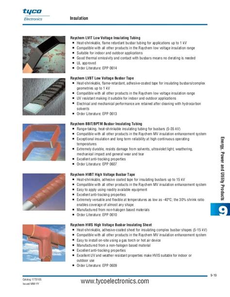 raychem shrink tubing catalog.